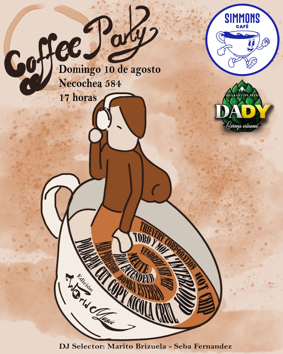 flyer Coffe Party Resistencia