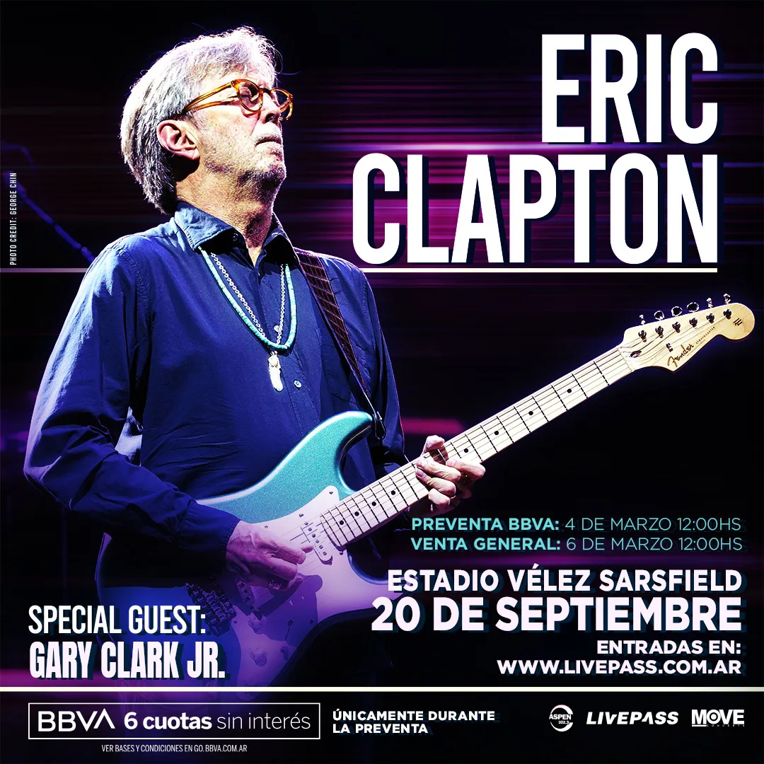 ERIC Clapton arte en baja